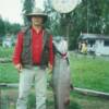 Huk's sixty pound King Salmon caught in the Kenai River of Alaska.