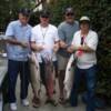 Huk and brother Ed with Salmon caught with old fishing buddy Bob Barber and son Tommy on the way to Kenpo Camp in Redding.