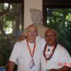 Huk and Ted Tabura in Hawaii.