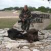Huk during his 2009 Boar hunting trip in Texas at Winchester Ridge.